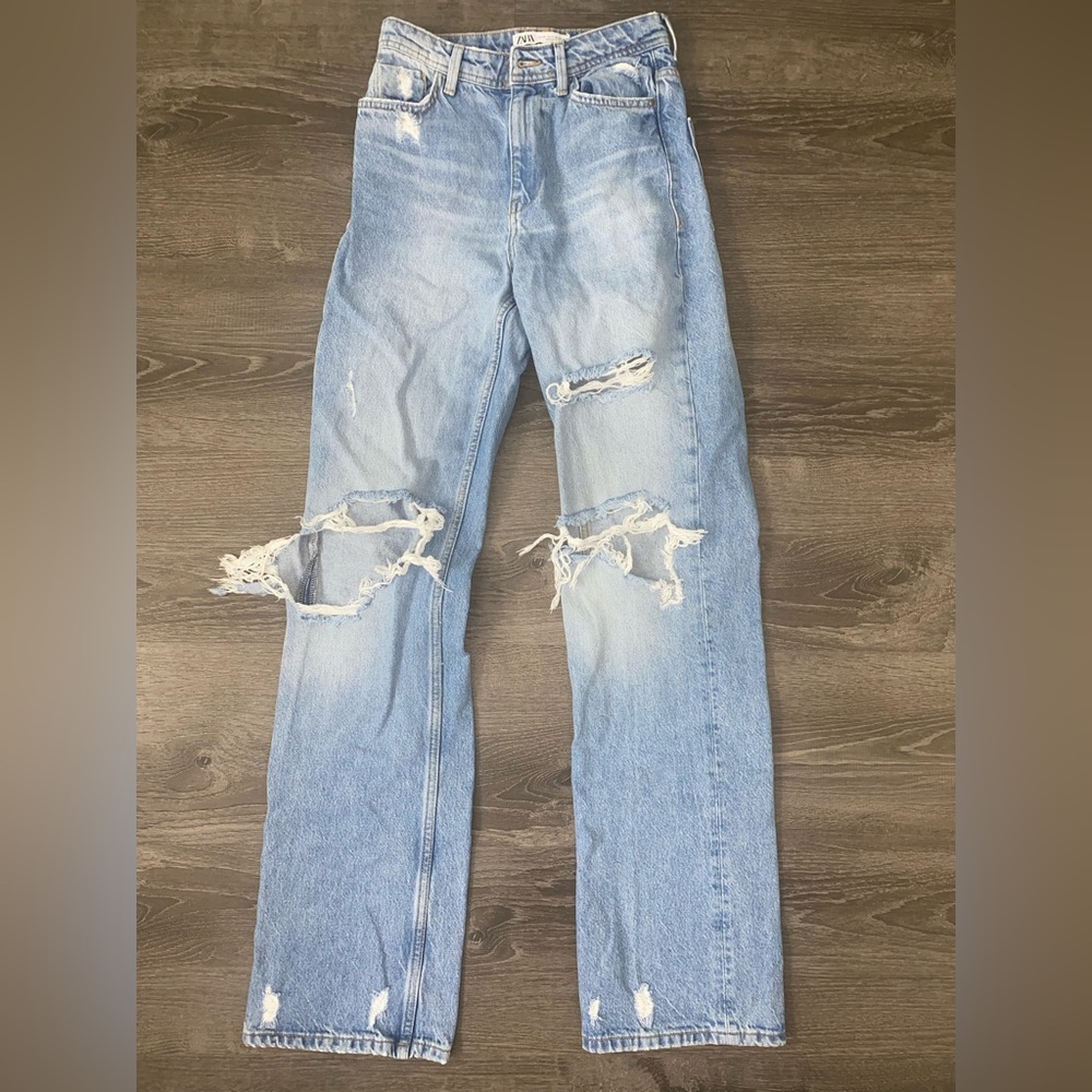 ZARA Straight leg Blue Jeans U.S. Size 4